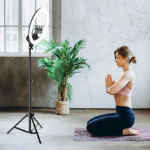 SH Upgrade 18inch Ring Light  Selfie LED Video Lamp With Tripod Stand Phone Clip For YouTube Live Light Photo Photography Studio VELNIX