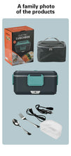TINSOL New 3.5L Electric Heated Lunch Box No Water Refillable Food Heated Lunch Box Car Work Lunch Heater 90W Fast Heating VELNIX