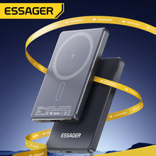 Essager Thin Wireless Power Bank Magnetic 20W 5000mAh Portable Fast Charging External Battery for Magsafe For iPhone 17 16 15 14 VELNIX