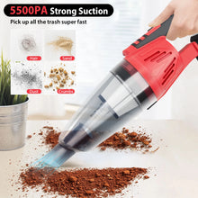 120W Cordless Vacuum Cleaner for Car, 5500Pa Suction, 2-IN-1 Handheld Car Vacuum Cleaner for Carpet, with 21V 2.2Ah Battery VELNIX