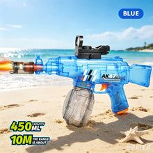 Water Gun for Water Wars, Electric Water Gun with Continuous Flashing Lights, Large Capacity, Strong Shooting Range DSers
