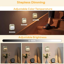 PIR Motion Sensor LED Night Light USB Rechargeable Night Lamp for Bedroom Staircase Hallway Wardrobe Closet Cabinet Lighting VELNIX