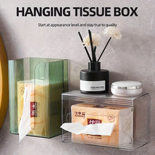 1pc Transparent Wall-Mounted Tissue Holder Multi-Functional Home Organizer Kitchen Storage Perfect for Minimalist Bathroom Decor VELNIX