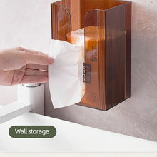 1pc Transparent Wall-Mounted Tissue Holder Multi-Functional Home Organizer Kitchen Storage Perfect for Minimalist Bathroom Decor VELNIX