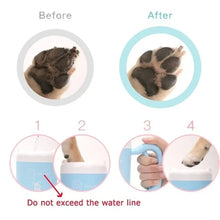 Outdoor portable pet dog paw cleaner cup soft silicone foot washer clean dog paws one click manual quick feet wash cleaner VELNIX