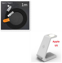 3 In 1 Fast Charging Station Wireless Charger Stand Wireless Quick Charge Dock For Phone Holder VELNIX