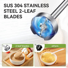 TENKER 5-in-1 Hand Immersion Blender, 1000W 12 Speed Handheld Blender, Copper Motor Stainless Steel Blade Stick Blender,600ml Mixing Beaker,500ml Food Processor, Whisk, Milk Frother, BPA-Free, Red CJ