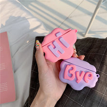 AirPod 2 Case 3D HI BYE Cloud Letter Cartoon Soft Silicone Wireless Earphone Cases For   Airpods Case Cute Cover VELNIX
