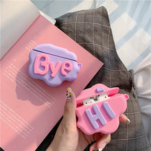 AirPod 2 Case 3D HI BYE Cloud Letter Cartoon Soft Silicone Wireless Earphone Cases For   Airpods Case Cute Cover VELNIX