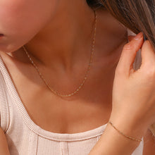 Clavicle Chain Stainless Steel Plated 18K Water Wave Chain Bracelet CJ