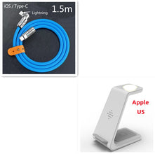 3 In 1 Fast Charging Station Wireless Charger Stand Wireless Quick Charge Dock For Phone Holder VELNIX