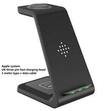 3 In 1 Fast Charging Station Wireless Charger Stand Wireless Quick Charge Dock For Phone Holder VELNIX