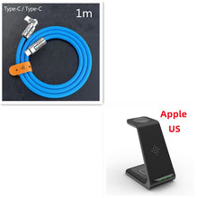 3 In 1 Fast Charging Station Wireless Charger Stand Wireless Quick Charge Dock For Phone Holder VELNIX