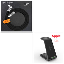 3 In 1 Fast Charging Station Wireless Charger Stand Wireless Quick Charge Dock For Phone Holder VELNIX