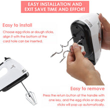 Electric Handheld Whisk 7 Speed Hand Mixer Kitchen Egg Beater Cream Cake Blender CJ